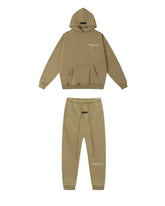 Fear of God Essentials Small Logo Hoodie & Sweatpants Set Tan