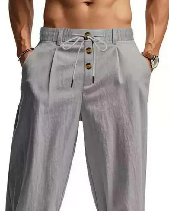Men’s Casual Drawstring Straight Leg Pants (1)