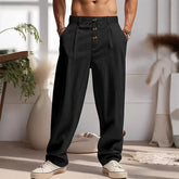 Men's Drawstring Straight-Leg Pants (1)