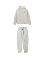 FOG Essentials Thick Cotton Top & Sweatpants, Heather Gray