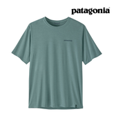 Patagonia Men Men's Capilene® Cool Daily Shirt - Boardshort Logo - Blue Sage - Light Blue Sage X-Dye