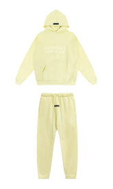 Fear of God Essentials Double Line Hoodie & Sweatpants Set Canary