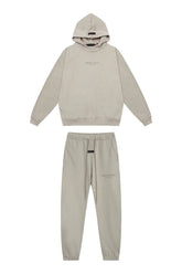 FOG Essentials Silicone Logo Hoodie & Sweatpants, Stone