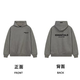 Fog autumn/winter hoodie, sweatpants, long pants with fleece hoodie, versatile letter essentials, loose and trendy ins top (5)