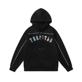 Trapstar autumn and winter casual sports suit hooded sweatshirt pants pullover simple letter drawstring top pants (41)