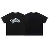 Trapstar short-sleeved T-shirt summer 2025 new letter print men and women casual loose round neck European and American trendy ins (31)