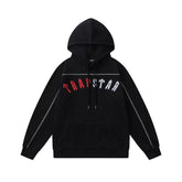 Trapstar autumn and winter casual sports suit hooded sweatshirt pants pullover simple letter drawstring top pants (36)