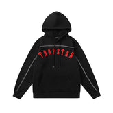 Trapstar autumn and winter casual sports suit hooded sweatshirt pants pullover simple letter drawstring top pants (34)