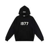 Fog autumn/winter hoodie, sweatpants, long pants with fleece hoodie, versatile letter essentials, loose and trendy ins top (37)