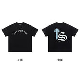 Trapstar short-sleeved T-shirt summer 2025 new letter print men and women casual loose round neck European and American trendy ins (36)