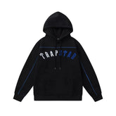 Trapstar autumn and winter casual sports suit hooded sweatshirt pants pullover simple letter drawstring top pants (37)