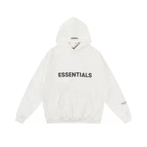 Fog autumn/winter hoodie, sweatpants, long pants with fleece hoodie, versatile letter essentials, loose and trendy ins top (27)