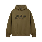 Fog autumn/winter hoodie, sweatpants, long pants with fleece hoodie, versatile letter essentials, loose and trendy ins top (12)