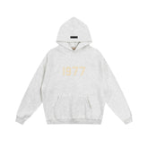 Fog autumn/winter hoodie, sweatpants, long pants with fleece hoodie, versatile letter essentials, loose and trendy ins top (36)