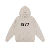 Fog autumn/winter hoodie, sweatpants, long pants with fleece hoodie, versatile letter essentials, loose and trendy ins top (34)