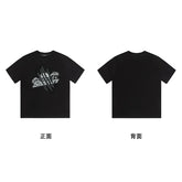 Trapstar short-sleeved T-shirt summer 2025 new letter print men and women casual loose round neck European and American trendy ins (12)