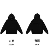 Fog autumn/winter hoodie, sweatpants, long pants with fleece hoodie, versatile letter essentials, loose and trendy ins top (39)