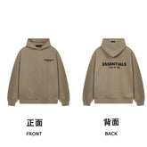 Fog autumn/winter hoodie, sweatpants, long pants with fleece hoodie, versatile letter essentials, loose and trendy ins top (4)