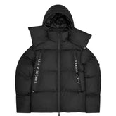 Trapstar American street hip-hop letter printed hooded cotton jacket for autumn and winter, loose fitting men's and women's thick cotton jacket (1)