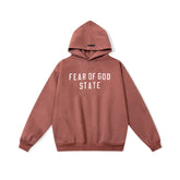 Fog autumn/winter hoodie, sweatpants, long pants with fleece hoodie, versatile letter essentials, loose and trendy ins top (25)