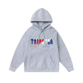 Trapstar autumn and winter casual sports suit hooded sweatshirt pants pullover simple letter drawstring top pants (6)