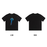 Trapstar short-sleeved T-shirt summer 2025 new letter print men and women casual loose round neck European and American trendy ins (10)