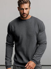 Casual Plaid Pullover Sweatshirt