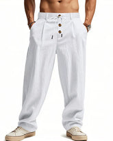 Men’s Casual Drawstring Straight Leg Pants (1)