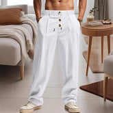 Men's Drawstring Straight-Leg Pants (2)
