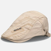 Men’s Classic Flat Cap Breathable Adjustable Hat (2)