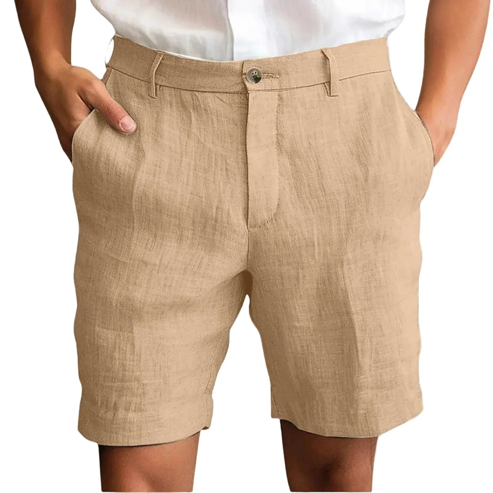 Elegant Linen Casual Shorts