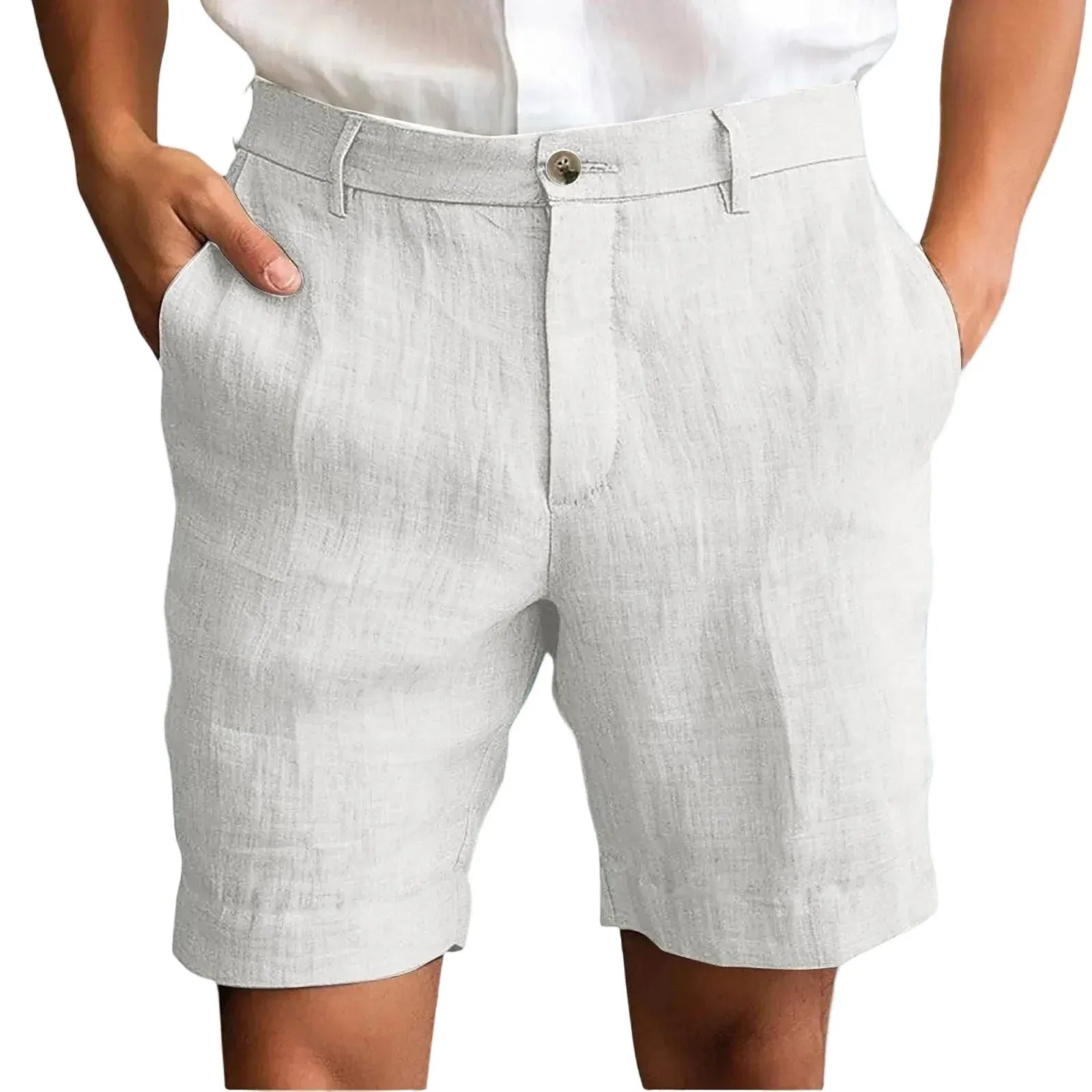 Elegant Linen Casual Shorts