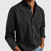 Men’s Casual Button-Up Cotton Shirt