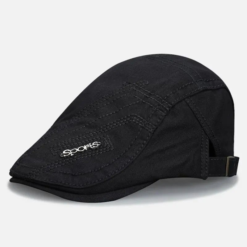 Men’s Classic Flat Cap Breathable Adjustable Hat (2)