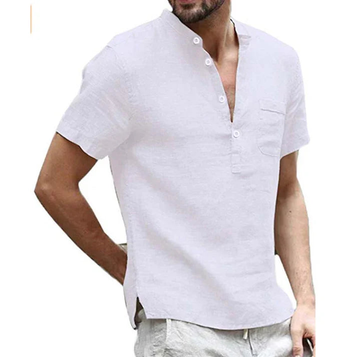 Men's Casual Henley Shirt