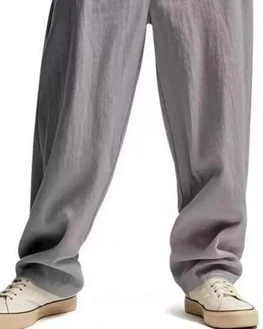 Men’s Casual Drawstring Straight Leg Pants (1)