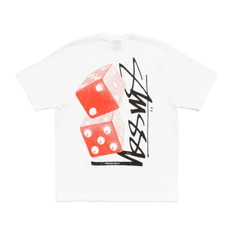Stussy Tall Dice Tee - White