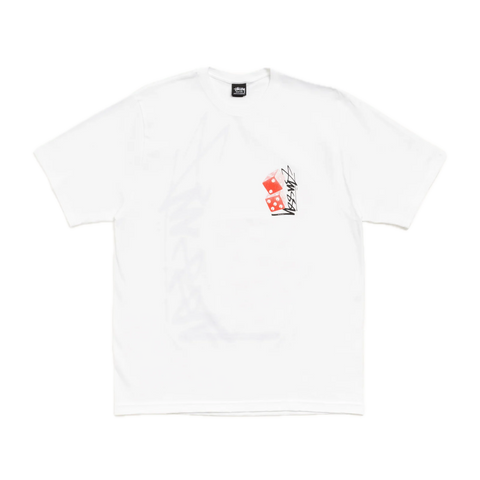 Stussy Tall Dice Tee - White
