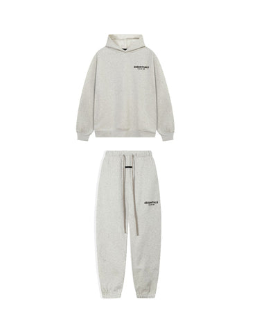 FOG Essentials Thick Cotton Top & Sweatpants, Heather Gray