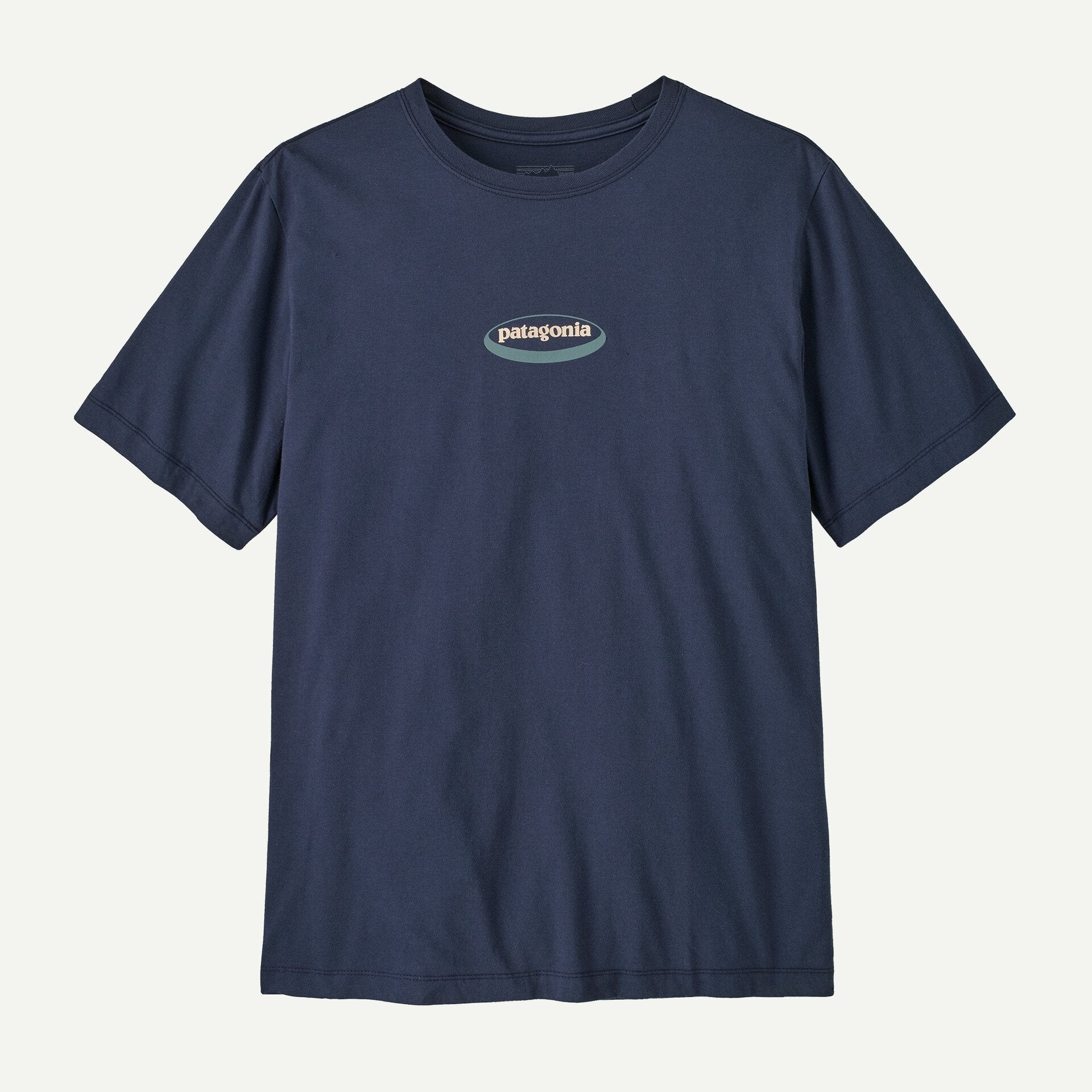 Patagonia Men '95 Oval Logo T-Shirt - New Navy: Kaleido