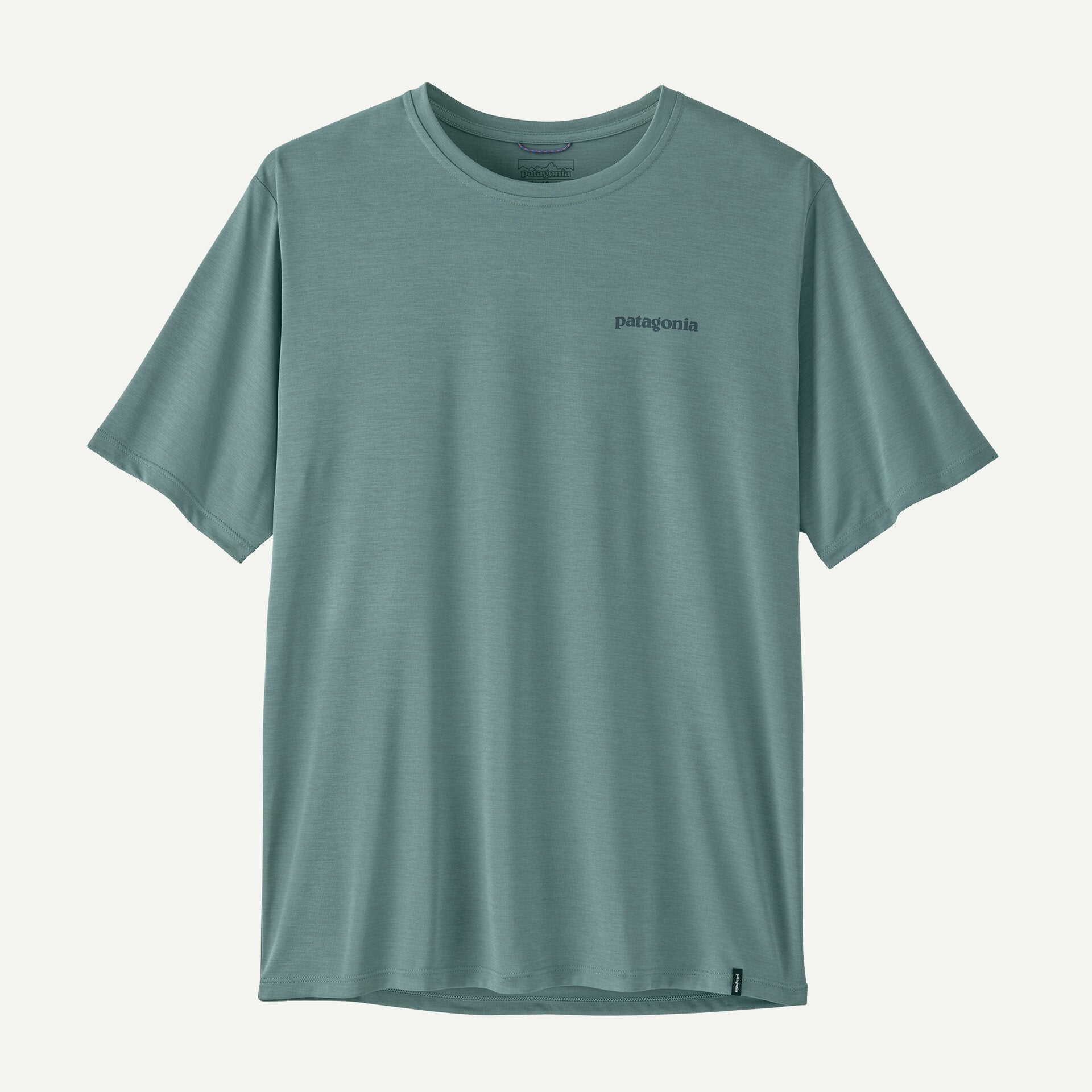 Patagonia Men Men's Capilene® Cool Daily Shirt - Boardshort Logo - Blue Sage - Light Blue Sage X-Dye