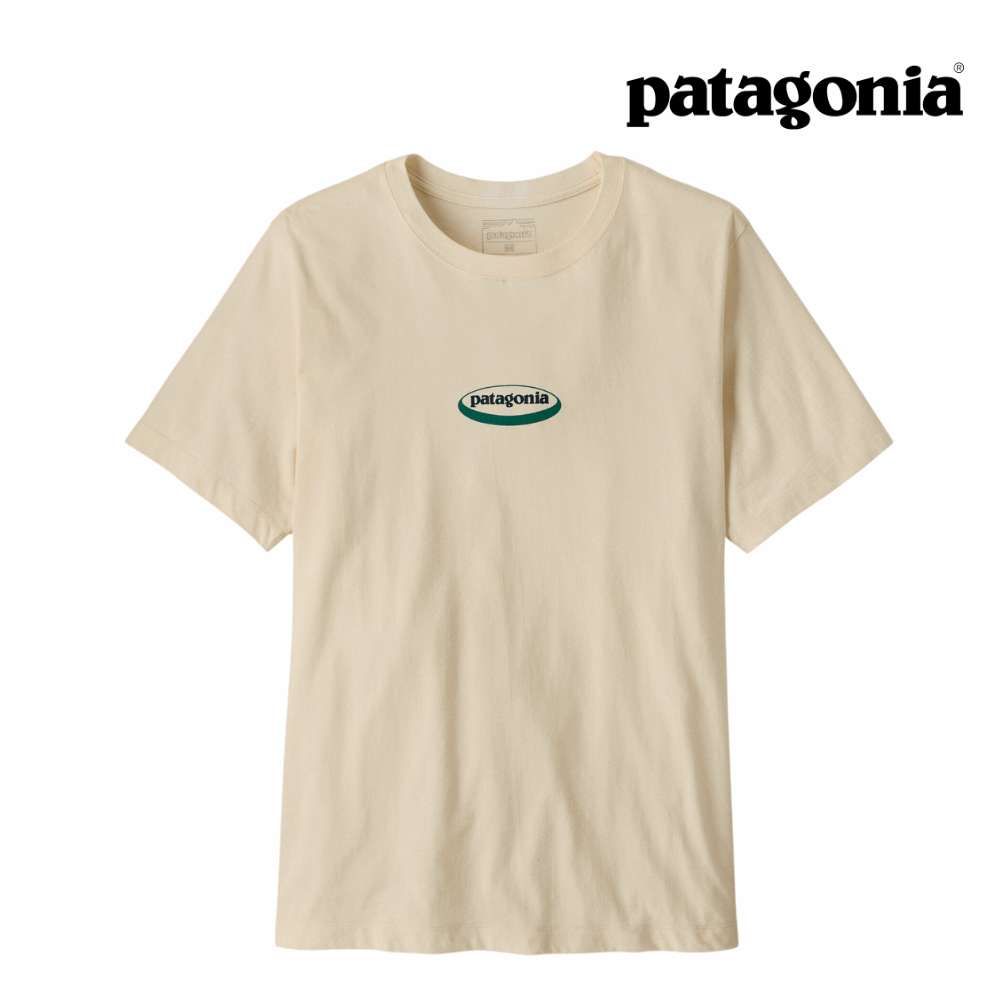 Patagonia Men '95 Oval Logo T-Shirt - Undyed Natural