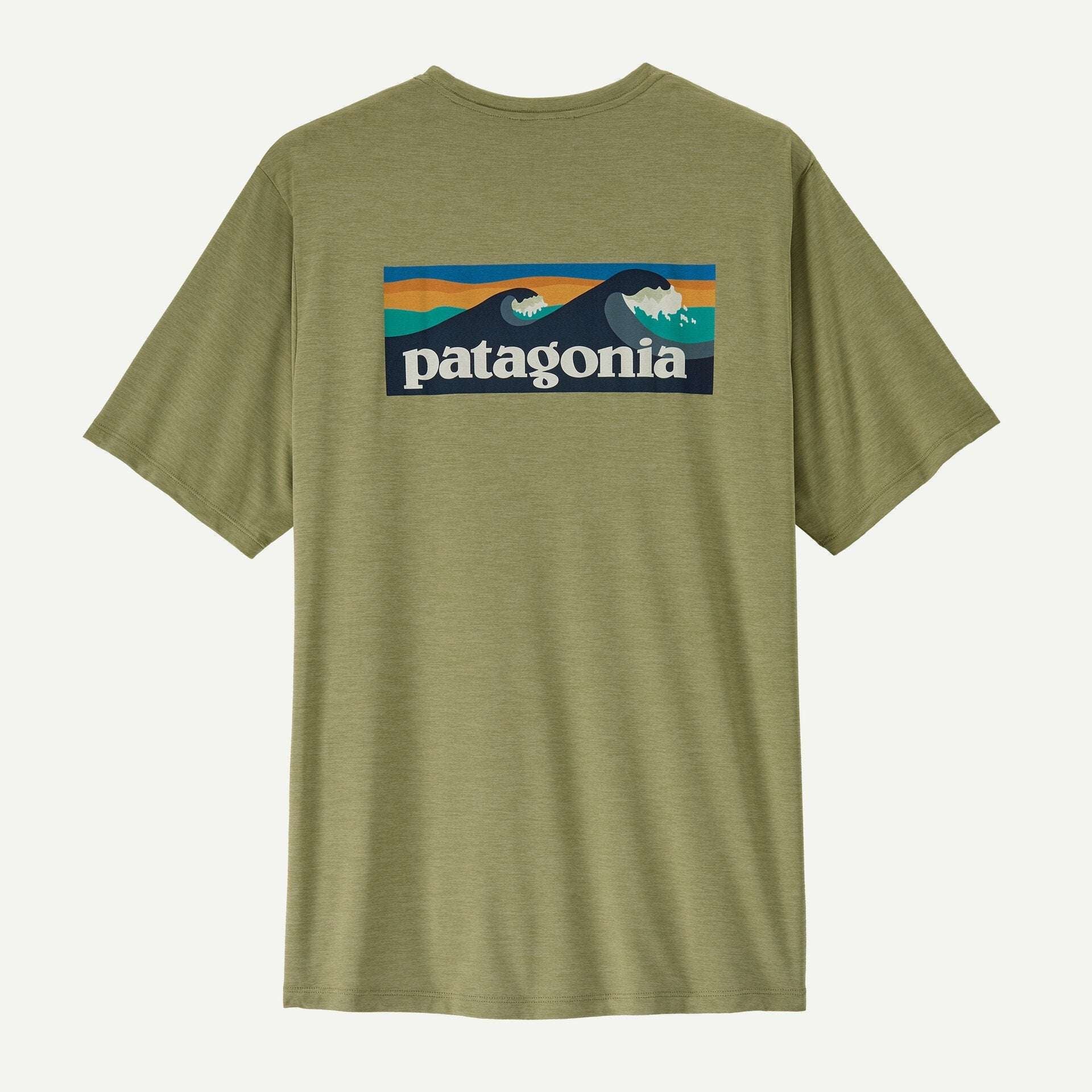 Patagonia Men Capilene® Cool Daily Shirt - Boardshort Logo - Gumtree Green - Light Gumtree Green X-Dye