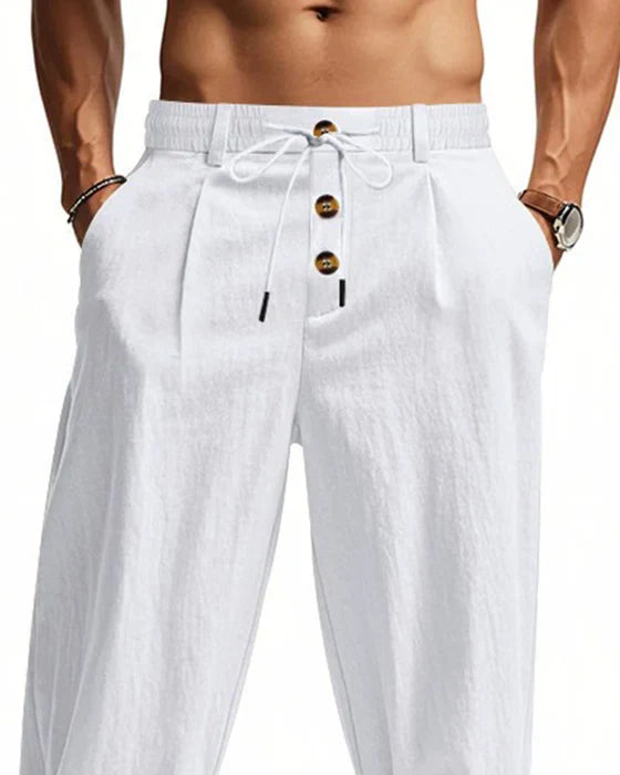 Men’s Casual Drawstring Straight Leg Pants (1)