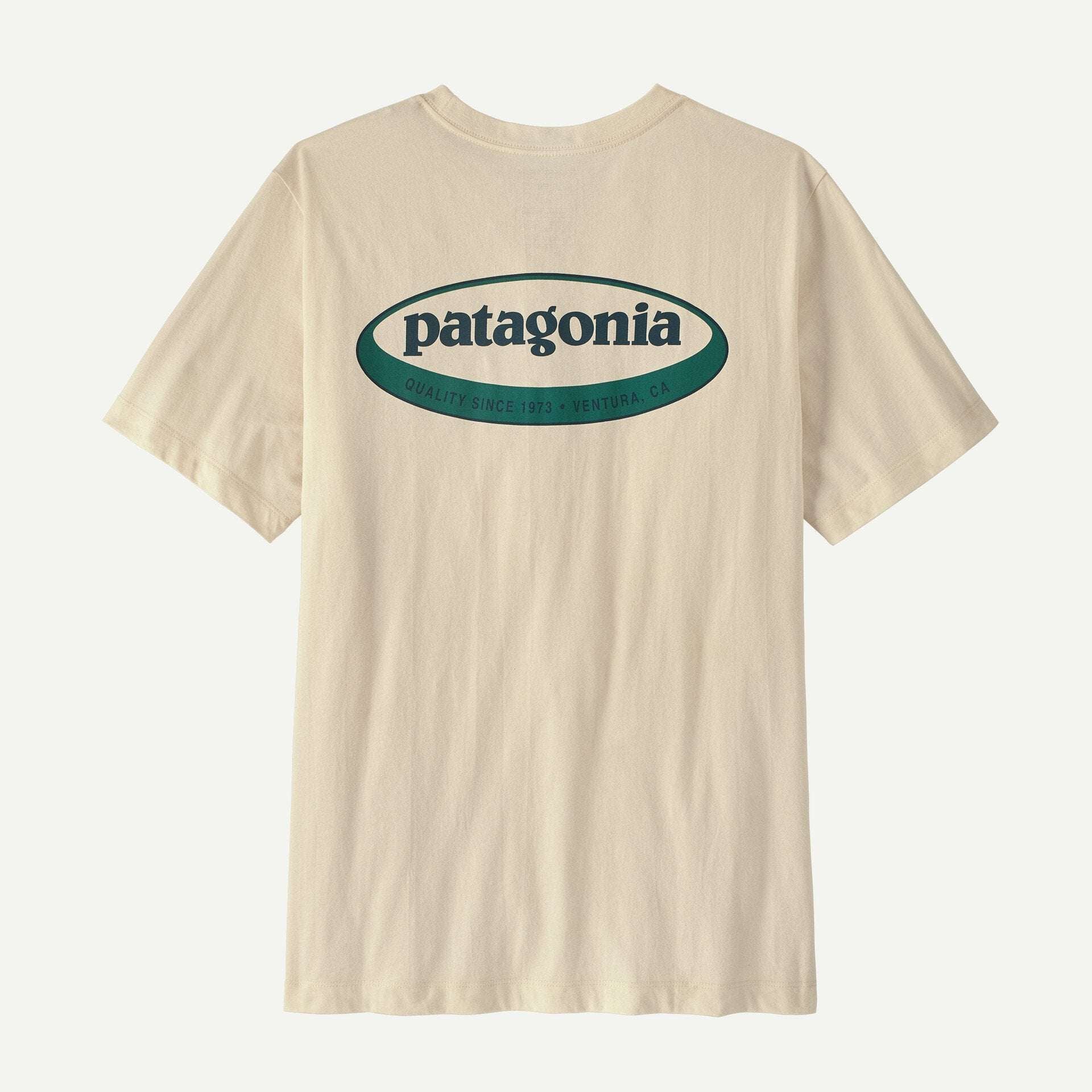 Patagonia Men '95 Oval Logo T-Shirt - Undyed Natural