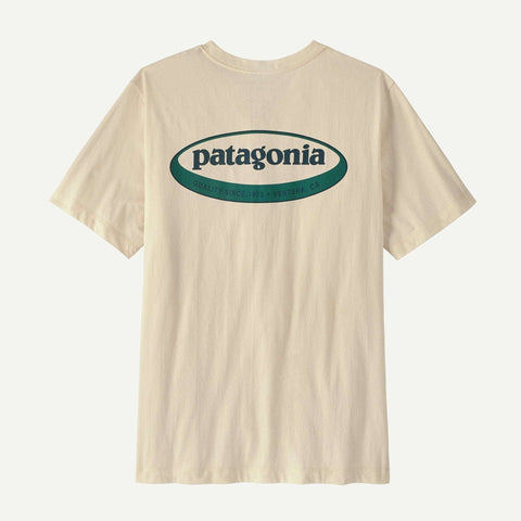 Patagonia Men '95 Oval Logo T-Shirt - Undyed Natural