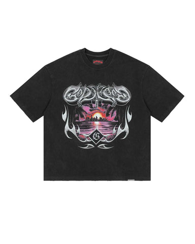 Godspeed Liberty Sunset Tee Black
