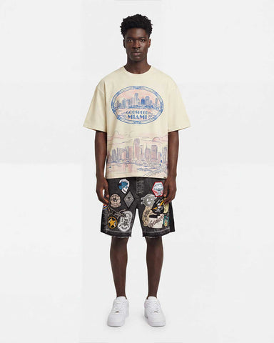 Godspeed Patchwork Denim Shorts V2 Grey