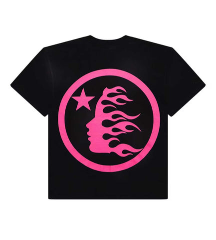 Hellstar Classic Logo Gel Tee Black/Pink