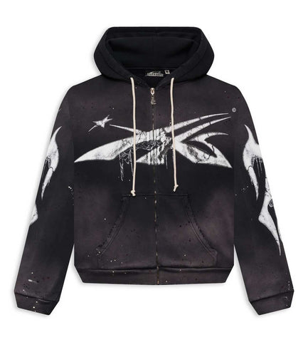 Hellstar Halloween Sport Logo Zip Hoodie Black